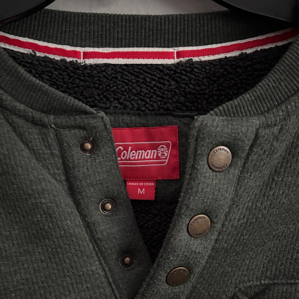 Coleman Olive Green Button-Up Shirt - Picture 5 of 14